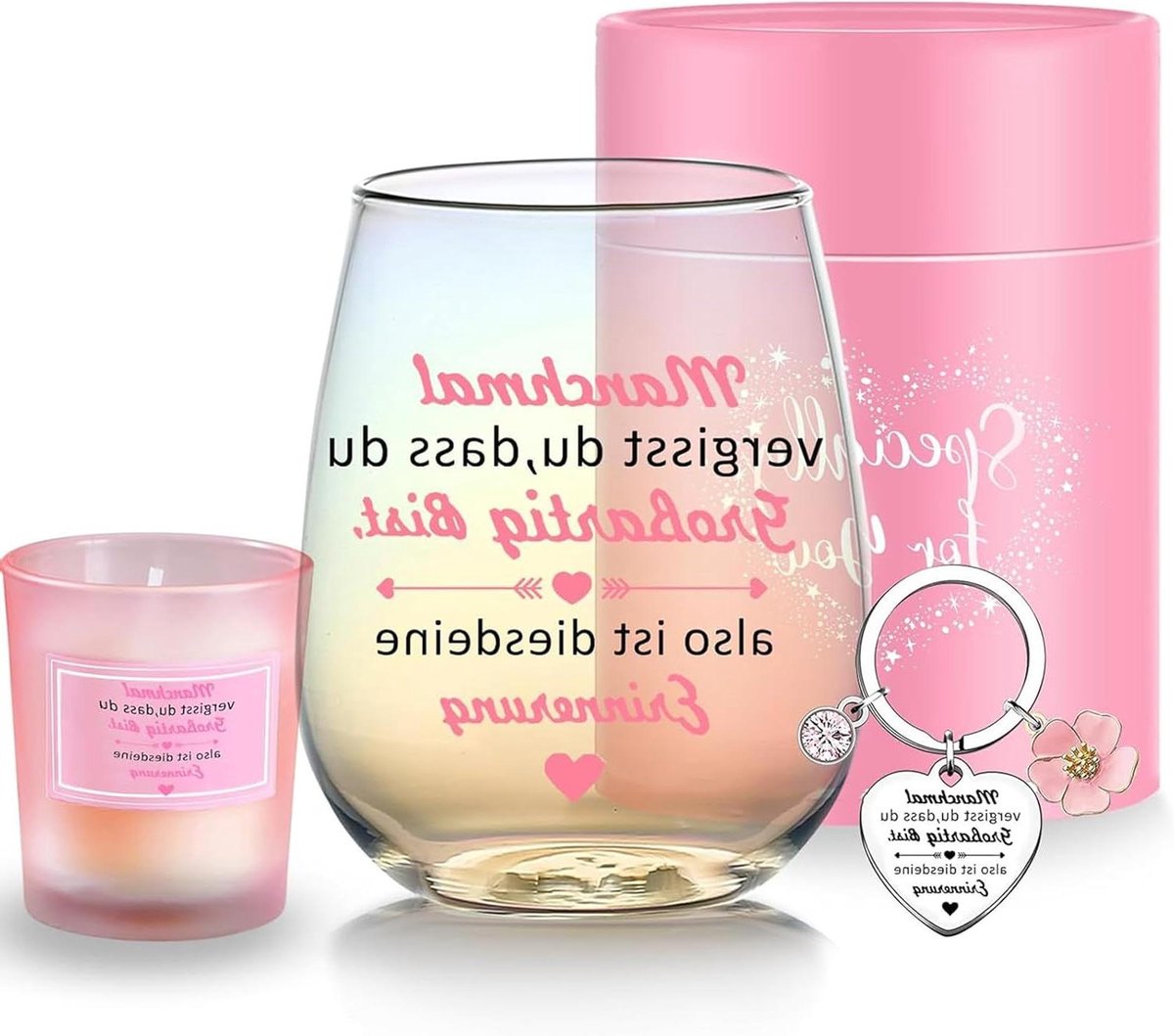 CSGoods - Wijnglazen voor vriendin, beste vriendin, zus, vrouw en moeder - verjaardagscadeau, afscheidscadeau voor collega's, kerstcadeaus.
