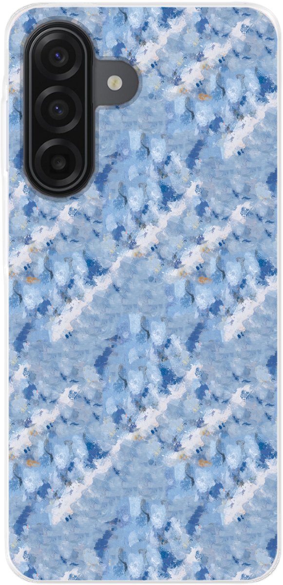 Telefoonhoesje Geschikt voor Samsung Galaxy A17 hoesje - Vloeiend - Olie - Verf - Texturen - Siliconen Telefoonhoesje Telefoonhoesje