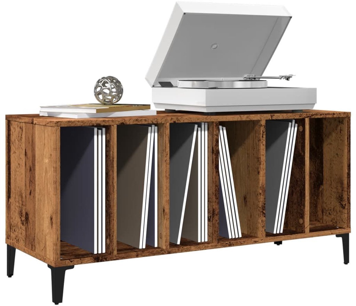 Platenspeler Meubel - LP-kast - Platenspelerkast - Draaitafelstandaard - Platenspelerstandaard - Vintage Displayplank - Oud Hout