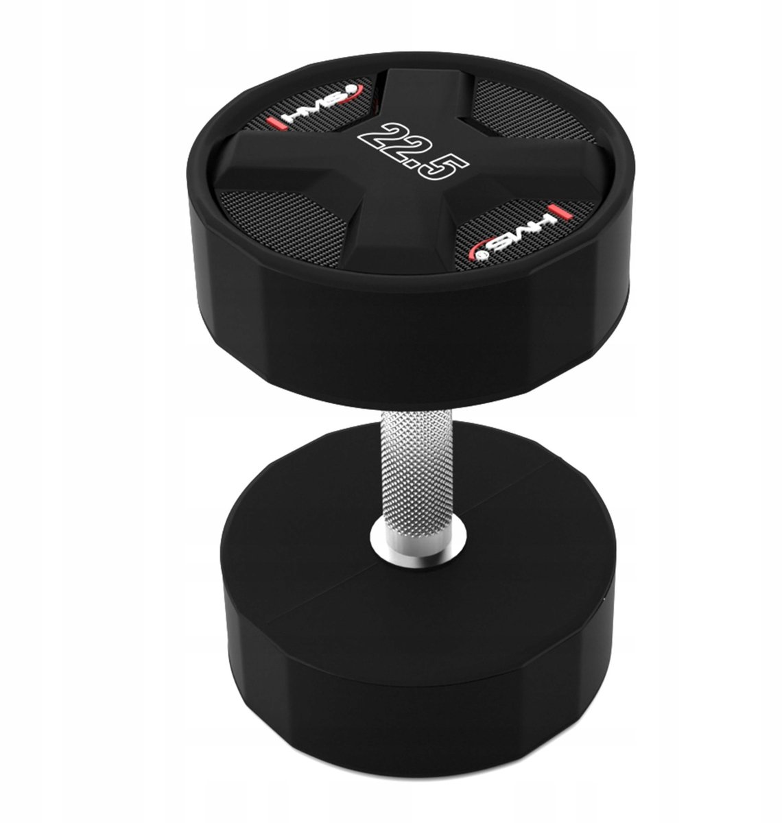 HMS HPC Dumbbell 22,5 kg - Krachttraining van polyurethaan