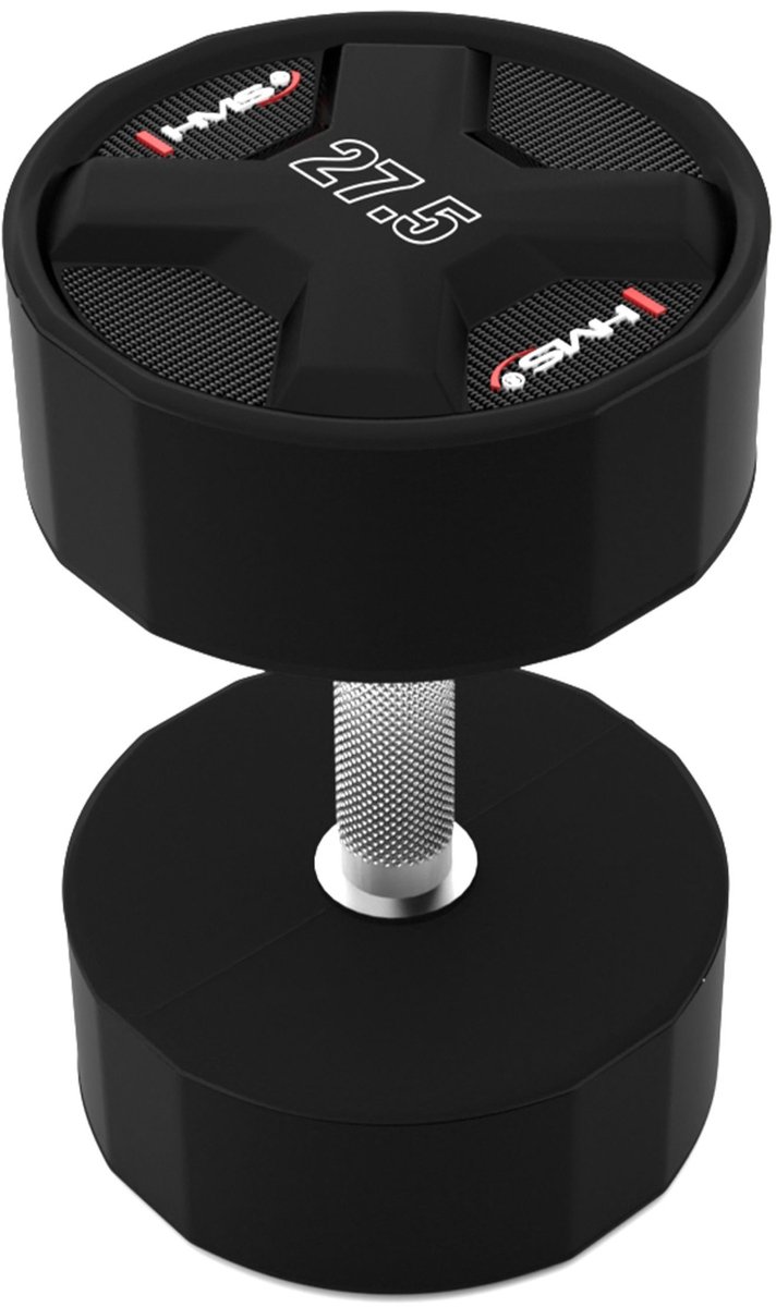 HMS HPC Dumbbell 27.5 kg - Staal & PU voor Krachttraining