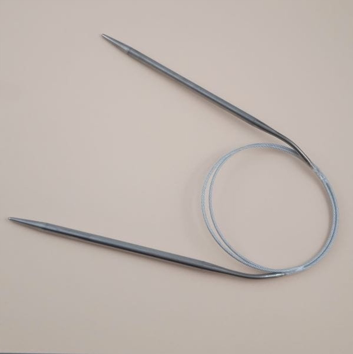 80 cm Metalen Breinaalden met Staalkabel - 8 mm