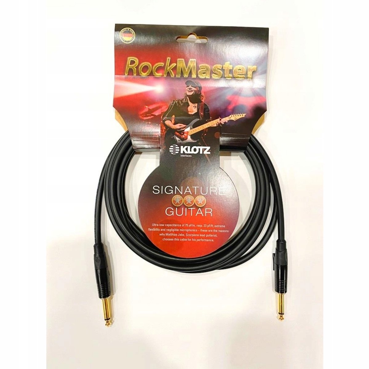Klotz RockMaster J-J Gitaarkabel 3m MJKPP03