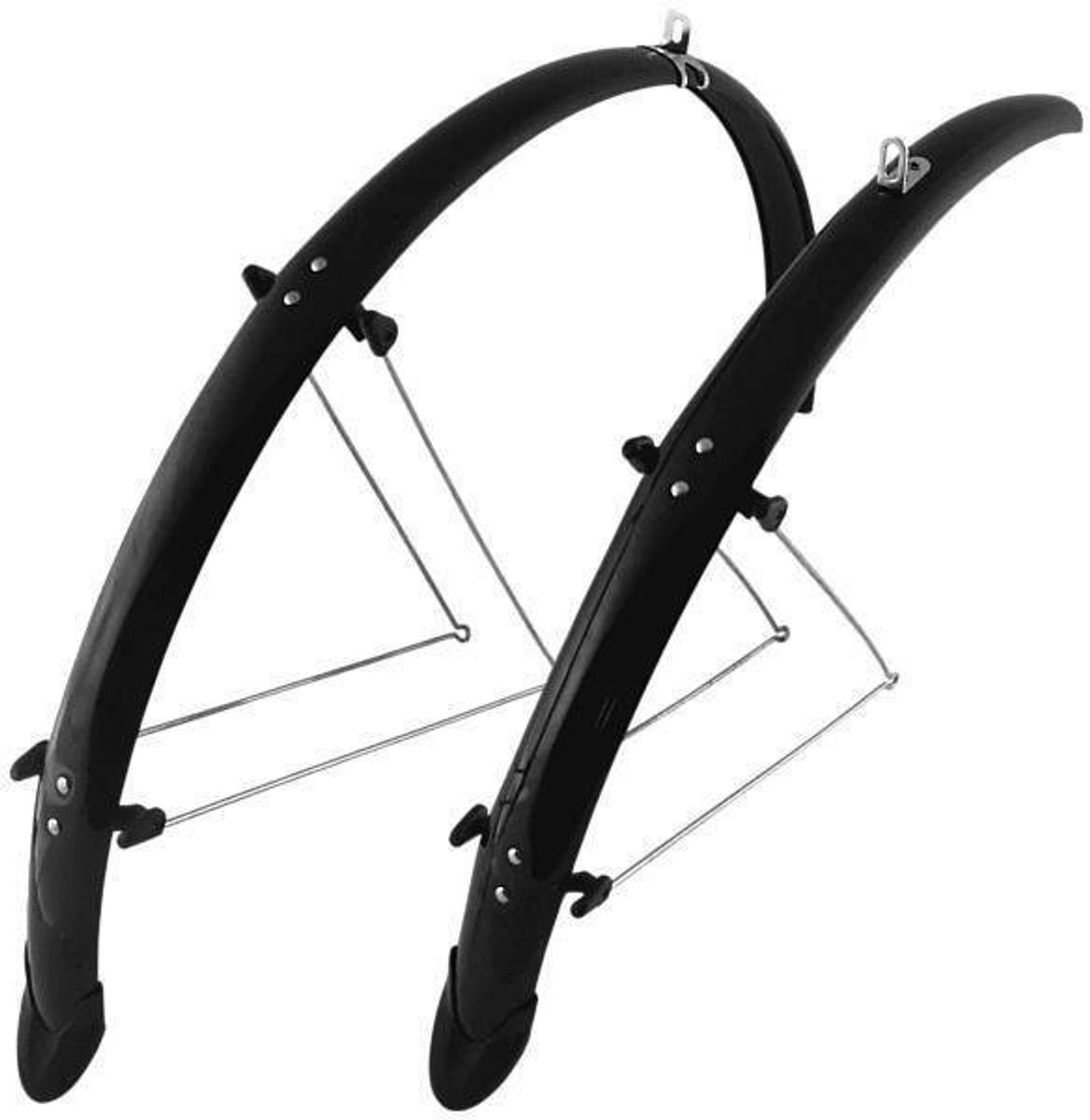 Orion Fietsspatborden 26" Zwart 58mm Compleet met Spatlappen