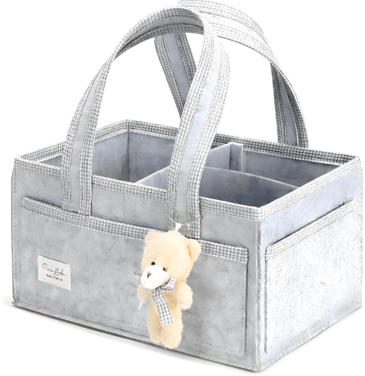 Luiertas - Handtas - Opbergtas - Handtas met grote capaciteit - Vilt - grijs - 33*23*18cm