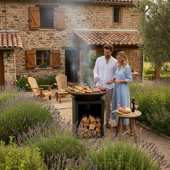ASH - Solaris - XXL - Plancha barbecue met grillring - Buitenkoken - Plancha BBQ - Plancha Bakken - Zwart - Grillring van ASH — afbeelding 3