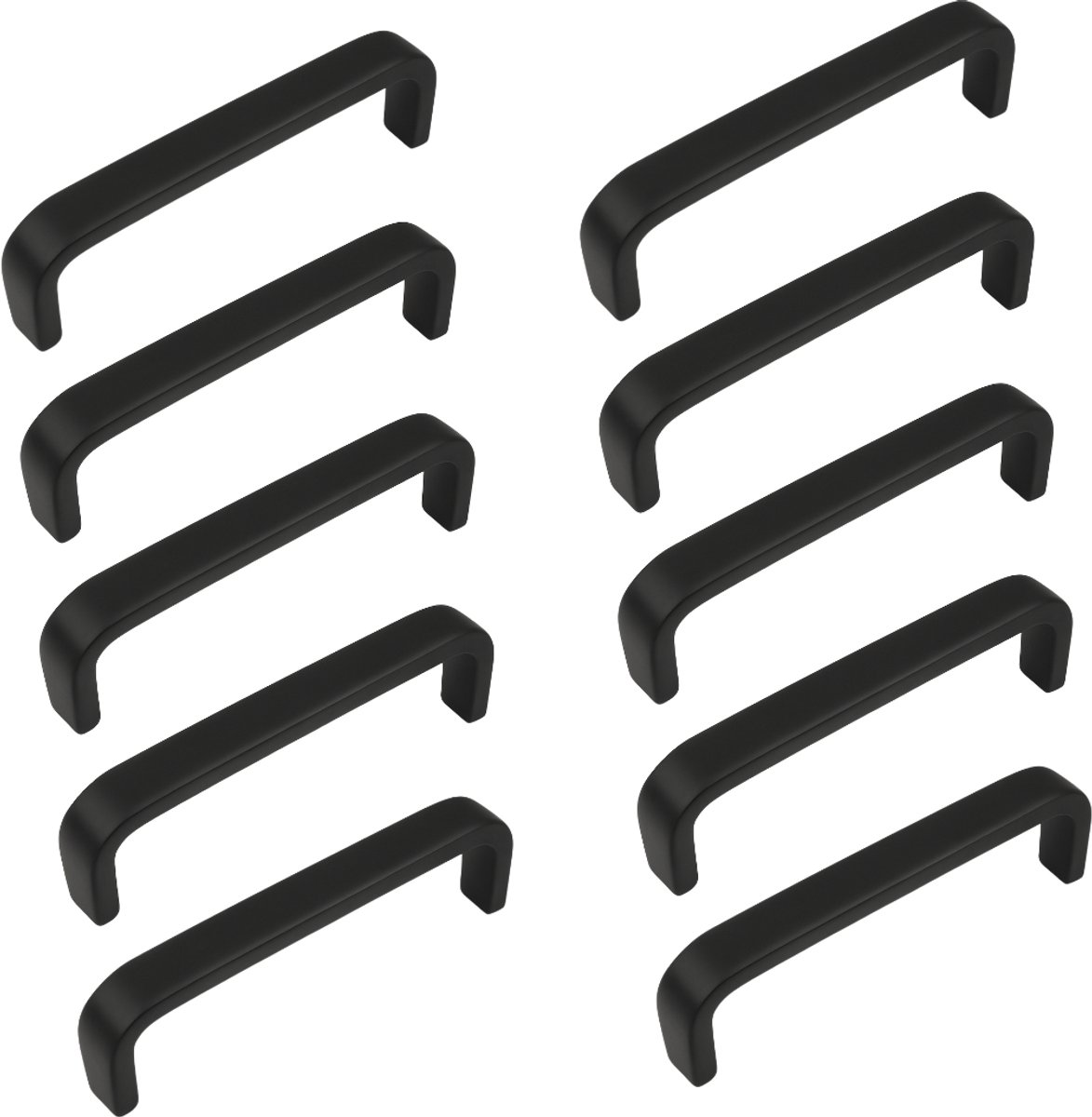 20X Handgrepen Zwart RVS - Boormaat 128mm - Greepjes - Handgreep - Handgrepen keukenkastjes - Handvatten - Meubelgreep Zwart - Handgrepen voor deurtjes