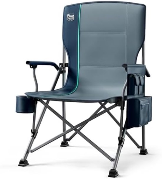 OVERMONT 2 stuks extra grote campingklapstoel voor volwassenen met zijzak en draagtas - Heavy Duty stalen frame ondersteuning 204 kg met hoge rug en bekerhouder, comfortabel voor tuin, picknick OVERMONT 2 stuks extra grote campingklapstoel voor volwassenen met zijzak en draagtas - Heavy Duty stalen frame ondersteuning 204 kg met hoge rug en bekerhouder, comfortabel voor tuin, picknick