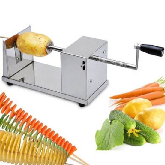 RVS Spiraal Aardappelsnijder - Voor Unieke Fritjes van RVS — afbeelding 3