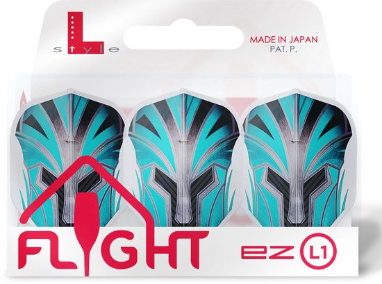 L-Style EZ L1 Prime Series Turquoise Clear White - Dart Flights van L-Style — afbeelding 3