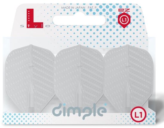 L-Style L1 EZ Dimple White - Dart Flights van Merkloos — afbeelding 3