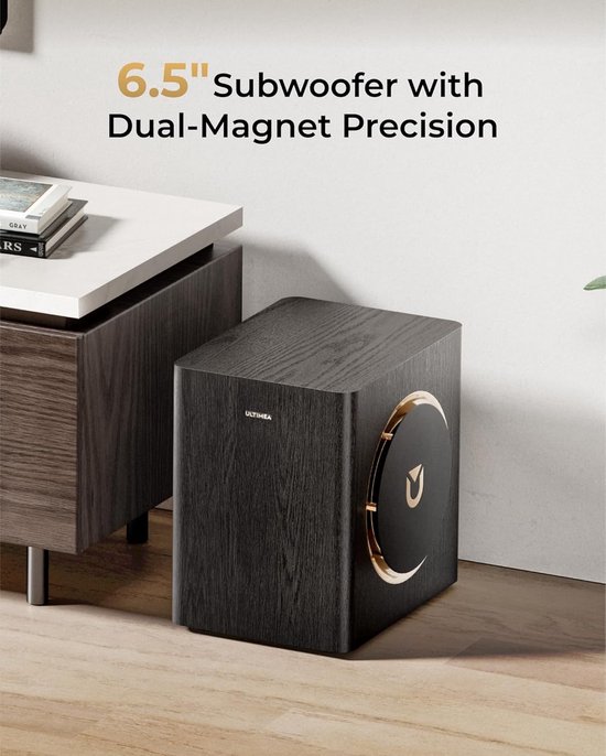 ULTIMEA 5.1.2 Draadloos Surround Sound-systeem voor tv, Dolby Atmos, 530W soundbar met draadloze subwoofer, HDMI eARC, BT 5.4, Skywave X40 van Ultimea — afbeelding 5