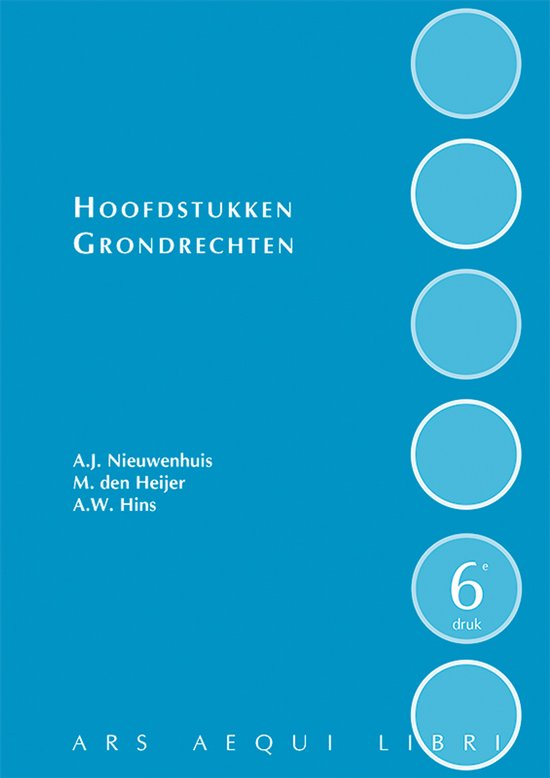 Ars Aequi Handboeken - Hoofdstukken grondrechten - cover