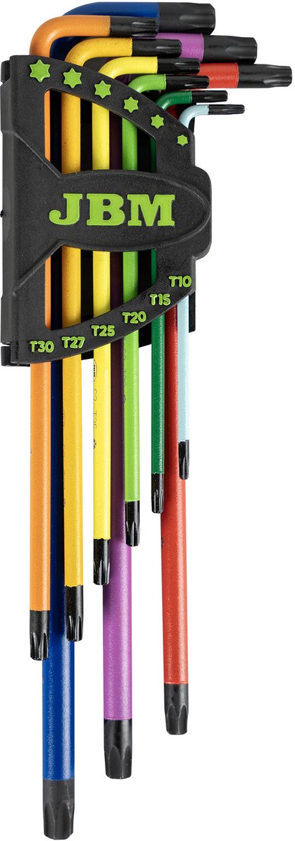 JBM Inbussleutel set TORX kleurgecodeerd