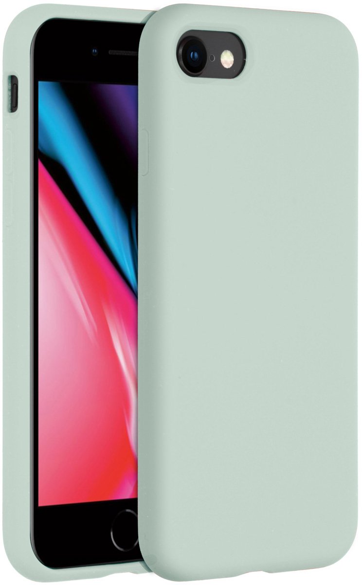 iPhone 8 hoesje - iPhone 7 hoesje - iPhone SE 2020 hoesje - hoesje iPhone SE 2020 - hoesje iPhone 8 - hoesje iPhone 7 - Siliconen hoesje - Blauw - Accezz Liquid Silicone Backcover