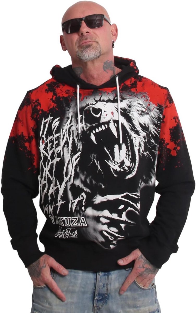 Comfortabele Hoodie met Halloween Print voor Heren - Warme Sweater met Ronde Hals