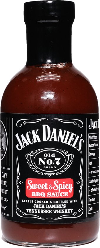 Sauce BBQ sucrée et épicée Jack Daniels 533ml