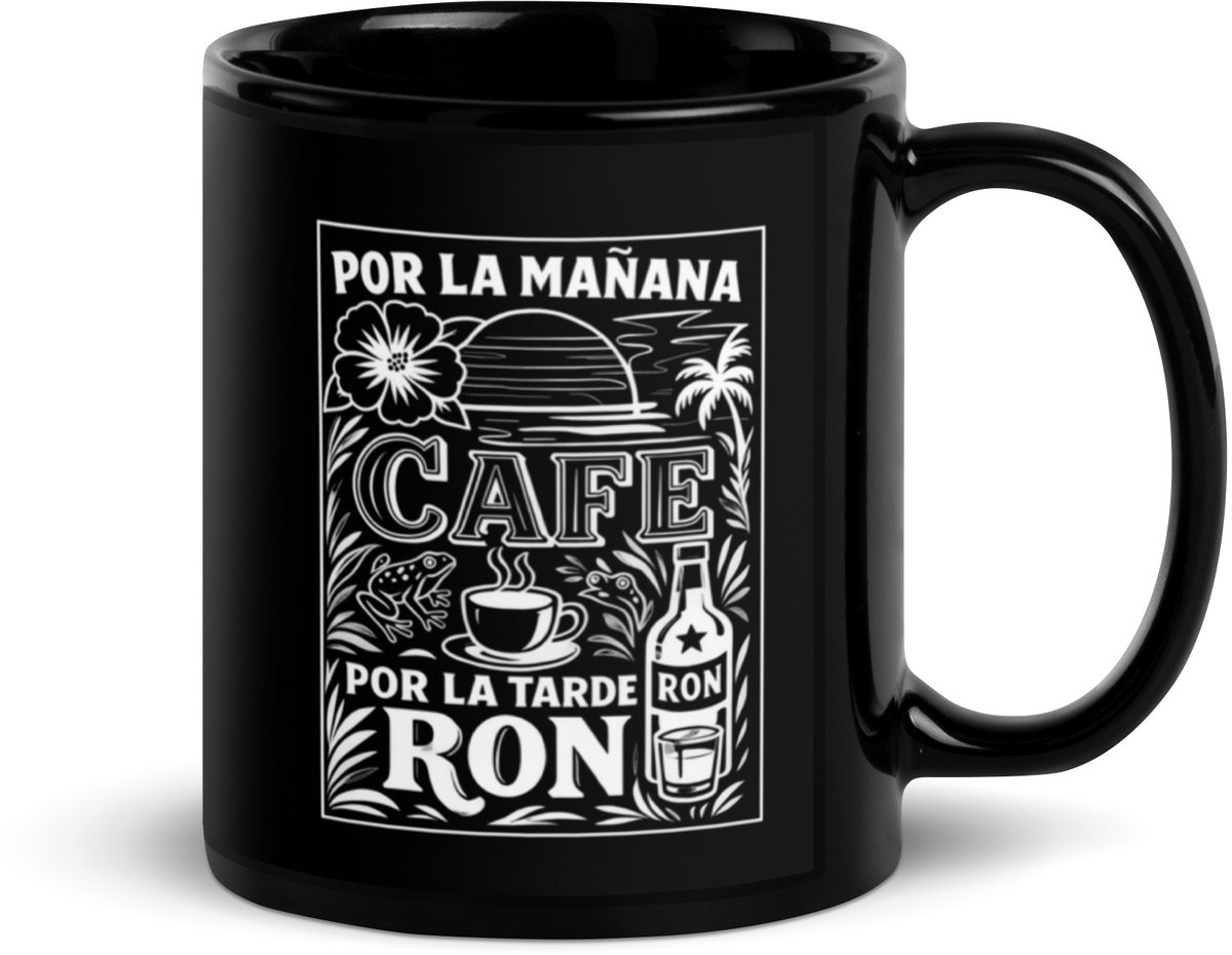 Mok Bad Bunny - Por La Manana Cafe Zwart