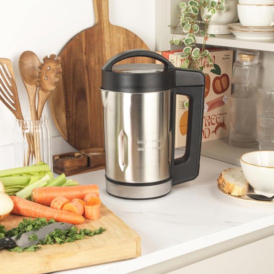 Quvo® Soepmaker - Soepmakers - Soupmaker - Zilver - ‎24cm x 17cm x 29cm van Quvo — afbeelding 3