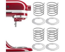 Veer en sluitring van roestvrij staal voor Kitchen Aid blender accessoires, set van 4