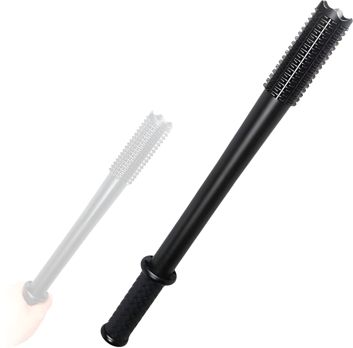JustValue Militaire LED Tactische Zaklamp - Aluminium Behuizing - Waterdicht - 150 Lumen - Camping - Hiking - Noodverlichting - Zwart
