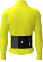 BIORACER Tempest Protect Pixel - Wielerjas Winter/Tussenseizoen Heren - Fluo Geel - Winddicht & Thermisch - Maat L
