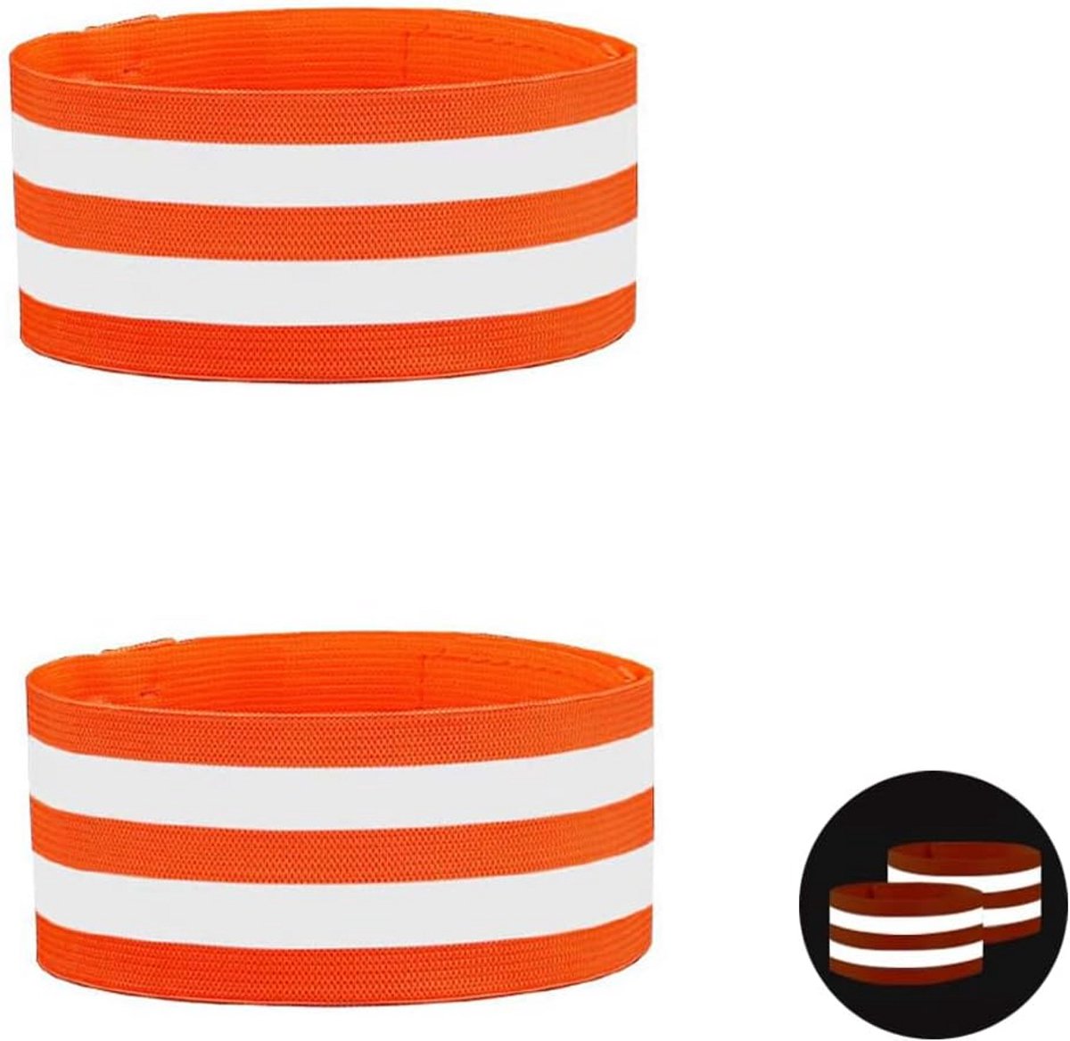 Reflecterende armband enkel en polsbandje voor hardlopen en fietsen
