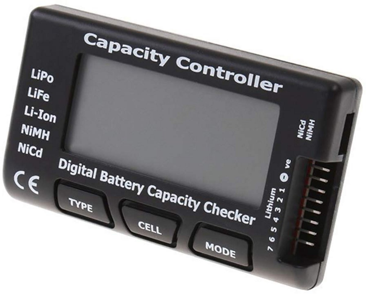 Digitale Batterij Tester en Capaciteitsmeter voor LiPo, NiMH, Li-ion Accu's