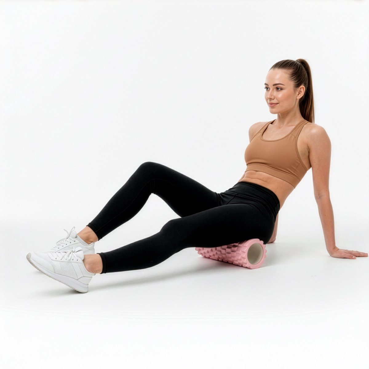Actiget® Foam roller - Triggerpoint massage - Massage roller - 33 CM - Medium Hard - Roze thumbnail 2
