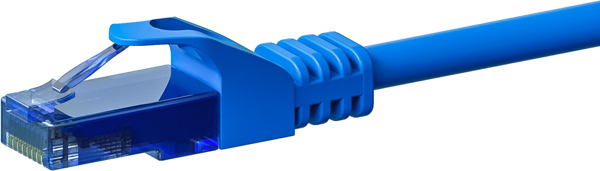 Danicom UTP CAT6a patchkabel - 5 meter blauw - 100% koper - netwerkkabel - internetkabel - UTP kabel - RJ45 - 10000 mbit/s
