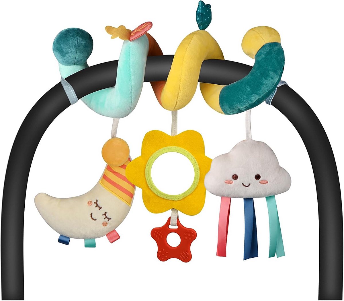 Activiteitspiraal voor baby 0-18 maanden - educatief speelgoed voor kinderwagen, autostoel en bedje