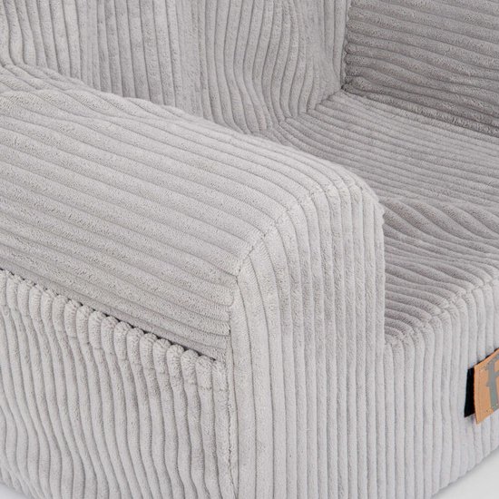 Flumi Kinderfauteuil - Corduroy Grijs van Merkloos — afbeelding 3