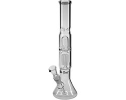 Grote Glazen Bong met 6-Arm Percolator en Ijsvanger - Waterpijp 38 cm