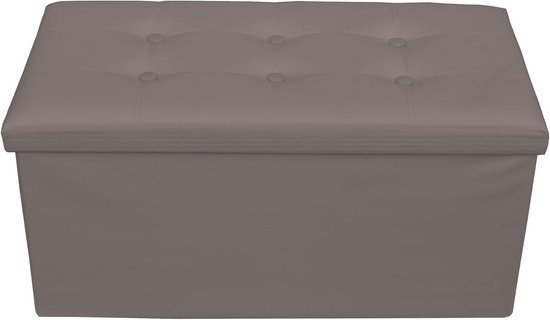 Lounge Pug Ronde Poef Veganistisch Leer Chocolade– Big Bertha Original NL