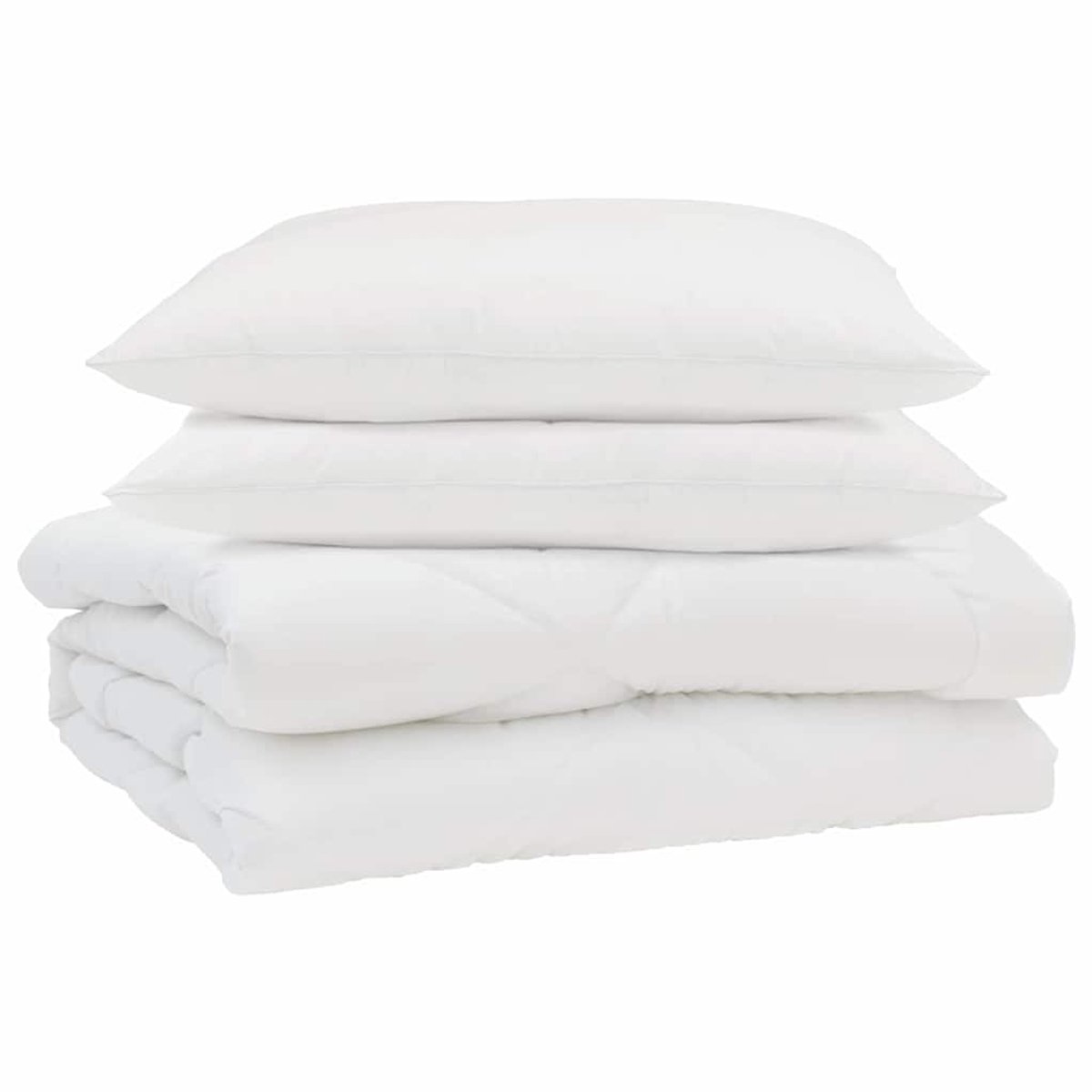 Zomer Dekbed met kussen 3 st | Beddengoed Wit Microfibre