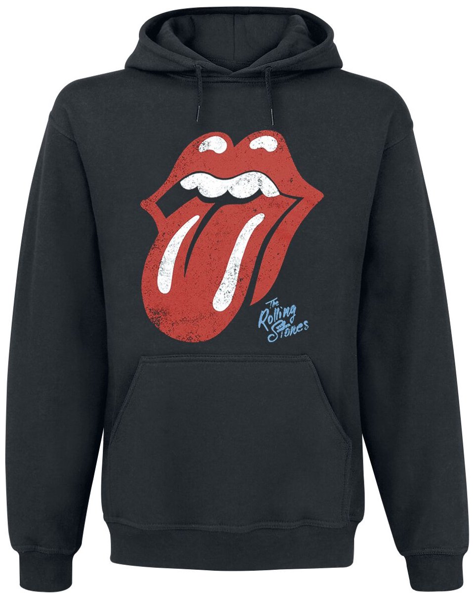 The Rolling Stones Tongue Heren Trui met capuchon - zwart - L
