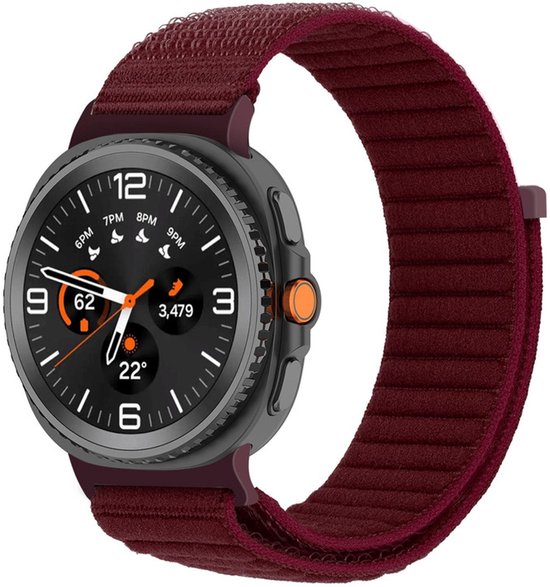 By Qubix - Nylon Loop bandje - Bordeaux - Geschikt voor... - Bol