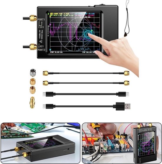 Vector Netwerkanalyzer 10kHz-1.5GHz voor HF VHF UHF Antennes - VNA S-Parameters & SWR Meting van Vector. — afbeelding 4
