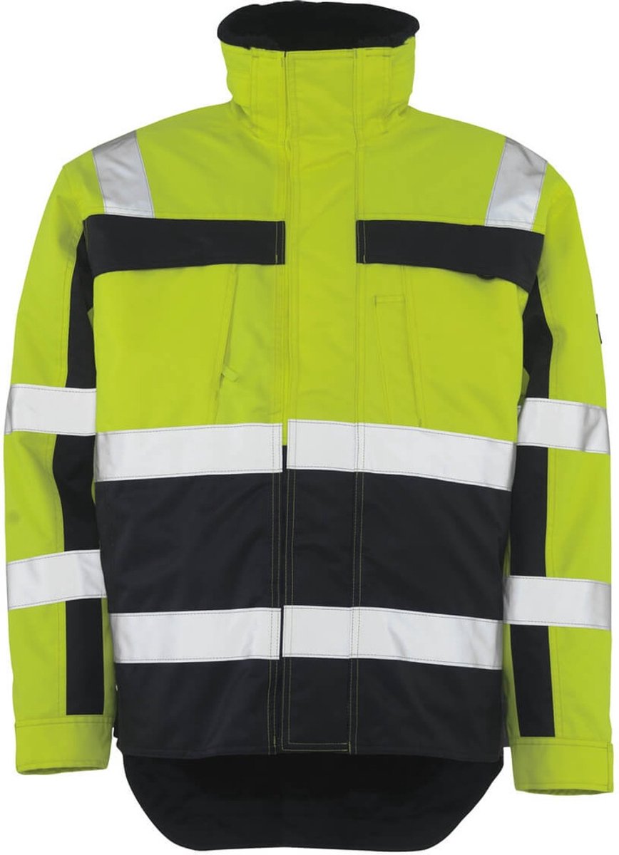 Mascot Safe Compete Winterjas 07223-880 hi-vis /marine Geel