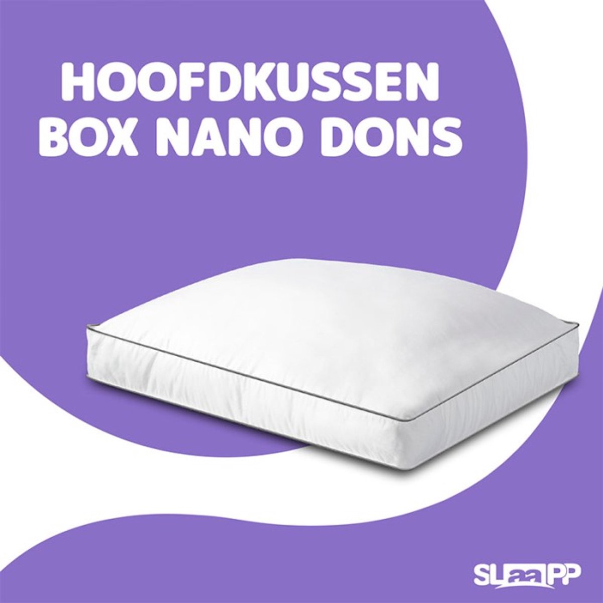 SLAAPP - Hoofdkussen Box Dons - 50x60x10cm