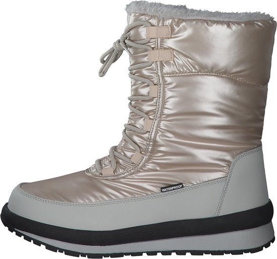Damen winterlaarzen Warm gevoerde sneeuwlaarzen Winterschoenen Slipvast Comfortabel Waterdicht Trekking Snowboots Maat 37-42, zwart, 38 EU