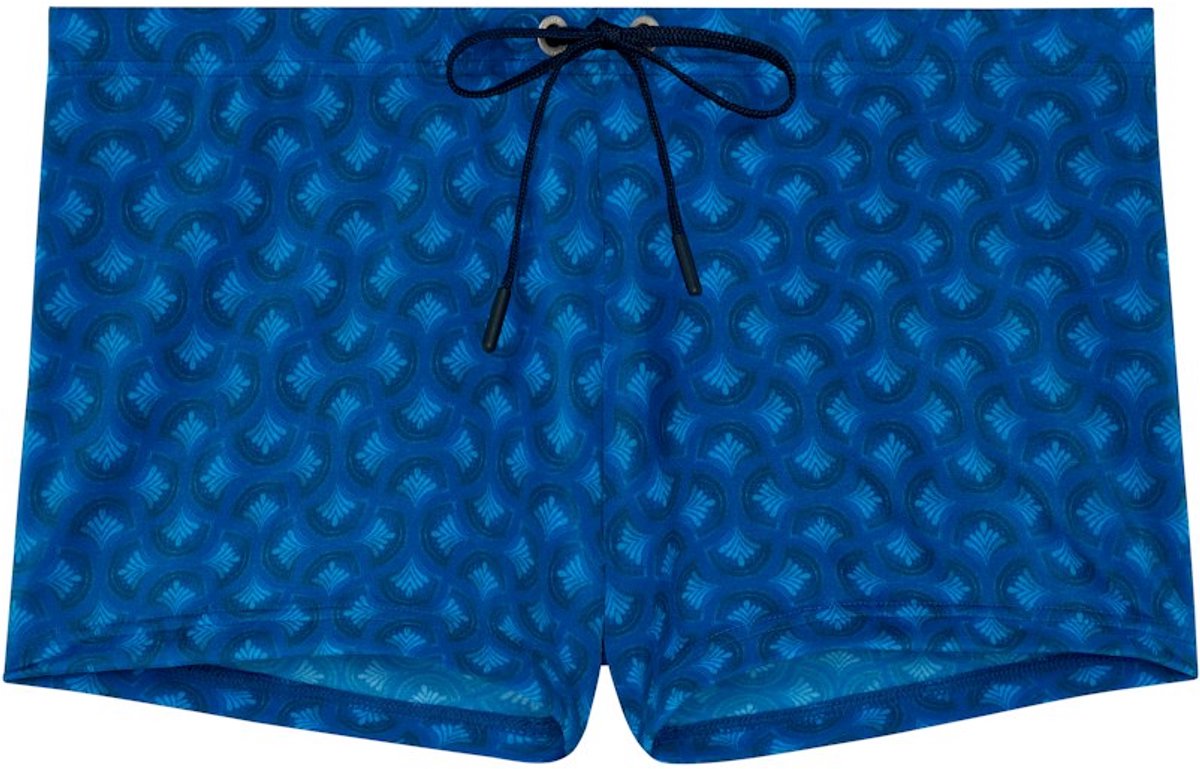 HOM - Trinacria Swim Shorts - Navy Print - mannen - L
