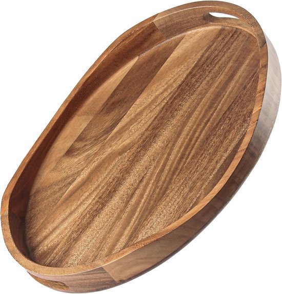 Walnoot Houten Dienblad, Extra Grote Vierkante Walnoot Houten Ottomaanse Dienblad Kleine Vierkante Houten Ottomaanse Serveer Thee Koffie of Ontbijt op Bed (M 1,2 X 2,0 cm