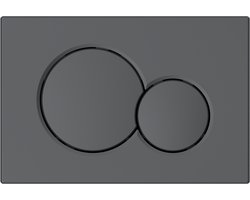Profielenloods - Bedieningspaneel gunmetal - Passend op Geberit up 300 up320 up720 - Rond