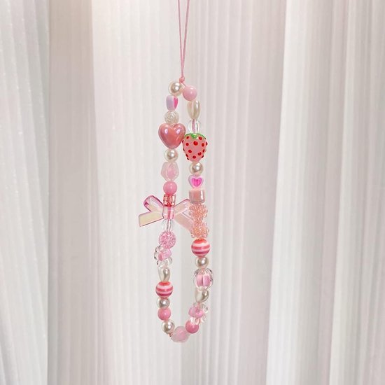 Porte-clés / Breloque Chat Pour Téléphone Ou Sac - Design Mignon Acrylique Et Métal - Longueur ~11,5 Cm - 6