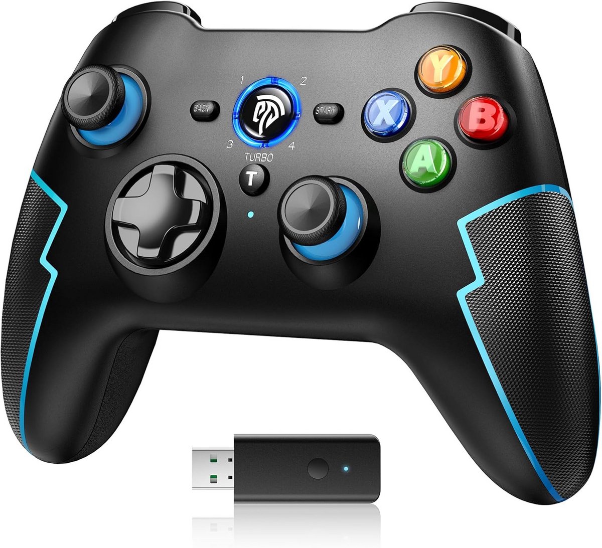 Draadloze Gamecontroller met 2.4G en Bluetooth voor PC, Console, en Mobiel