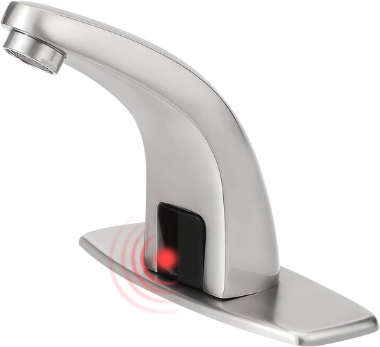 Zwarte sensor kraan Cesaro | Stijlvol, hygiënisch & waterbesparend