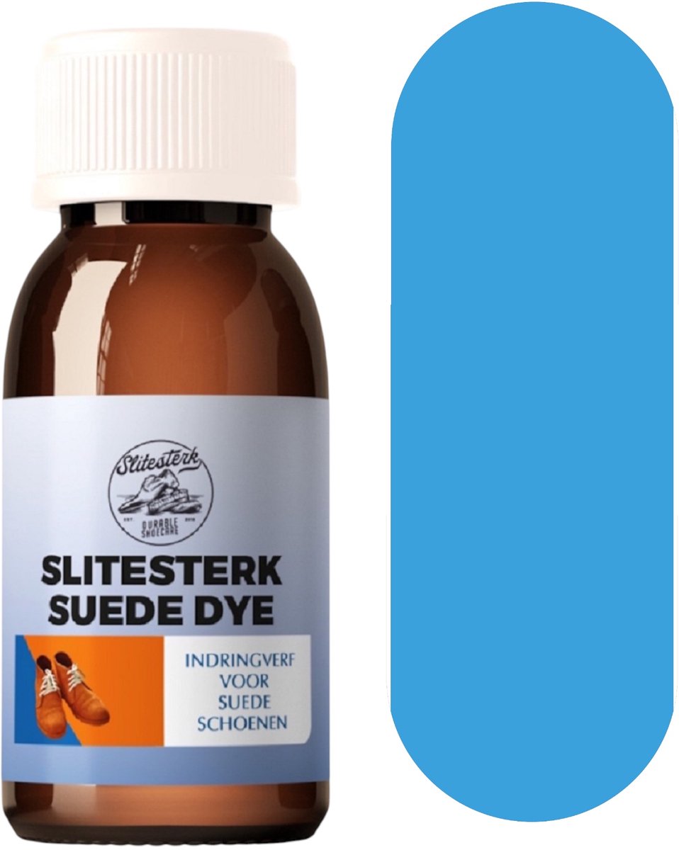 Slitesterk Suede indringverf voor schoenen en laarzen - BLAUW - 100ml
