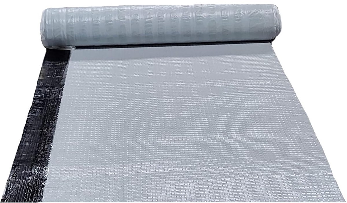 Bitumen Rol - Dakreparatie Rol - Dak Afdichten - Wit Bitumen Vilt - 1 m x 2 m - Wit