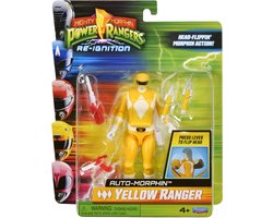 Playmates Mighty Morphin Power Rangers Action Figure Auto-Morphin Yellow Ranger 12 cm Action Figuur